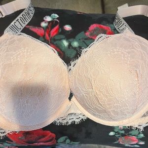 Victoria’s Secret push up bra rhinestone straps